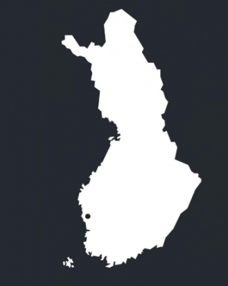 Outline map of Finland with Teuva denoted.