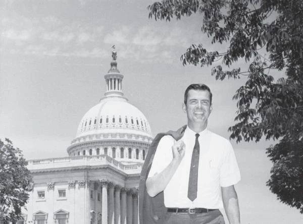 Phil Ruppe standing in front of the U.S. Capitol building.