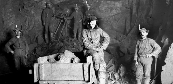 Interior of the Morow mine in Ishpeming where Henry Ruusi was crushed by falling rock.
