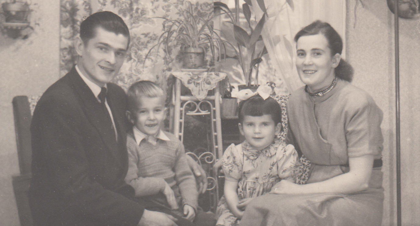 Tanja as a young child with her family.