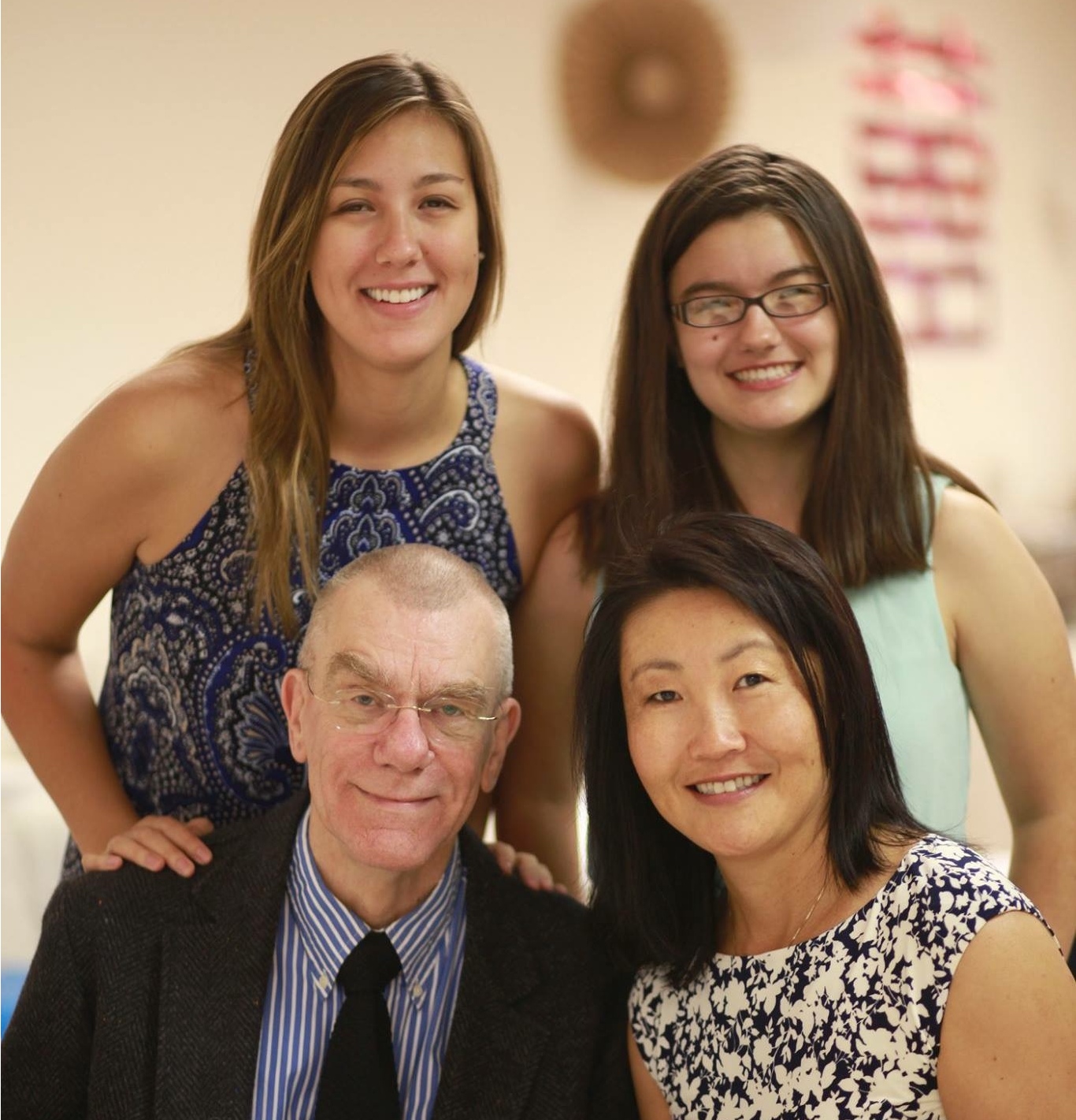 ZZ with her husband Paul and daughters.
