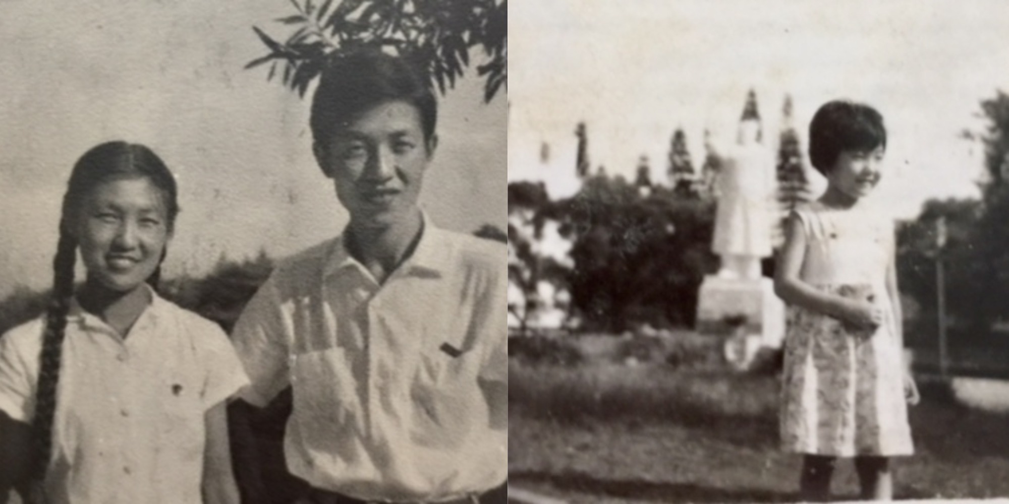 Left image: ZZ’s parents in the 1960’s, right image: ZZ as a child in China.