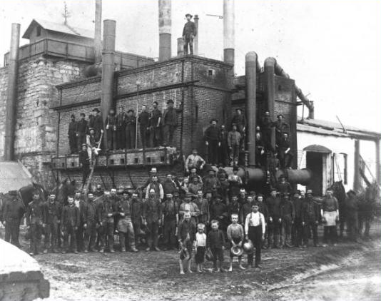 Pig Iron furnace at Fayette, ca. 1870.
